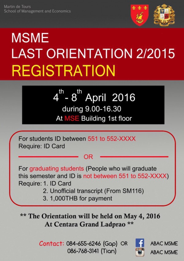 MSME Last Orientation 2-2015
